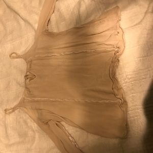 Long sleeve cream top